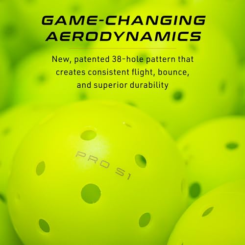 Selkirk Sport Pro S1 Ball | Crack-Resistant | 38 Hole Outdoor Pickleball Balls | USAPA Approved Pickle Ball for Tournament Play | Advanced Aerodynamics | 4 Pack Pickleballs - Image 4
