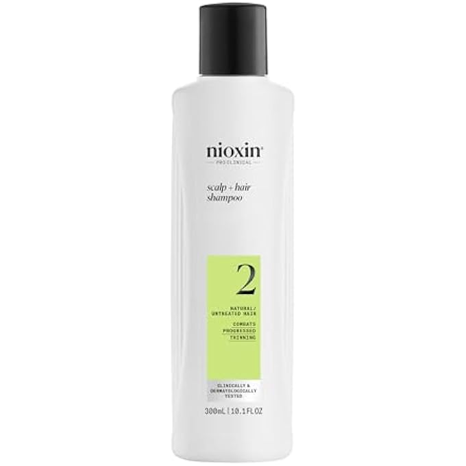 Nioxin نظام تكثيف فروة الرأس والشعر 2 شامبو، للشعر الطبيعي مع ترقق متقدم، 10.1 أونصة سائلة (قد يختلف التعبئة) - Image 2