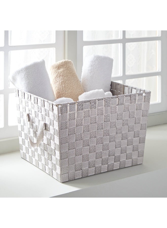 Home Box Strap Storage Basket 25 x 38 x 33 cm - Image 1