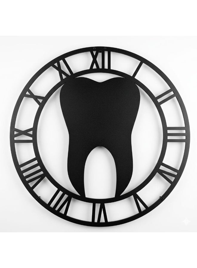 Modern metal wall clock, 50x50 cm, luxurious wall decor with a contemporary design, 2mm rust-resistant metal, electrostatic paint finish, large hands, precise movement, 3-year warranty against manufacturing defects - Image 1