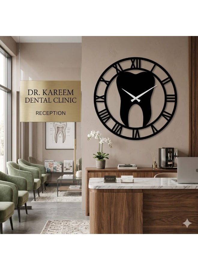Modern metal wall clock, 50x50 cm, luxurious wall decor with a contemporary design, 2mm rust-resistant metal, electrostatic paint finish, large hands, precise movement, 3-year warranty against manufacturing defects - Image 2