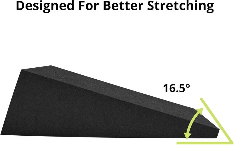 StrongTek 13" Large Yoga Foam Wedge, Slant Board, Calf Stretcher, for Lower Leg Strength, Stability, Incline Wedge, Knee Pad, Back Support, Foot-rest Cushion, Physical Therapy (One Pair) - Image 3