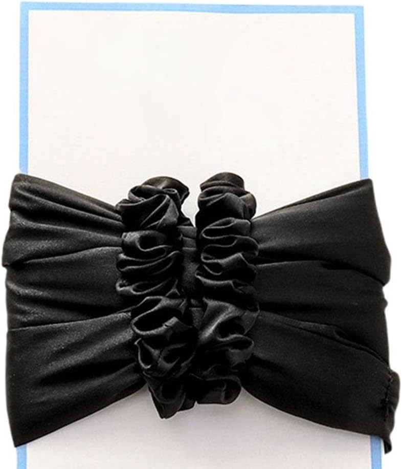 كلاراكو طوق رأس لتجعيد الشعر بدون حرارة، أداة تجعيد الشعر الحريرية، أدوات لا تحتاج إلى حرارة للشعر الطويل، لون أسود مناسب للنوم طوال الليل - Image 5