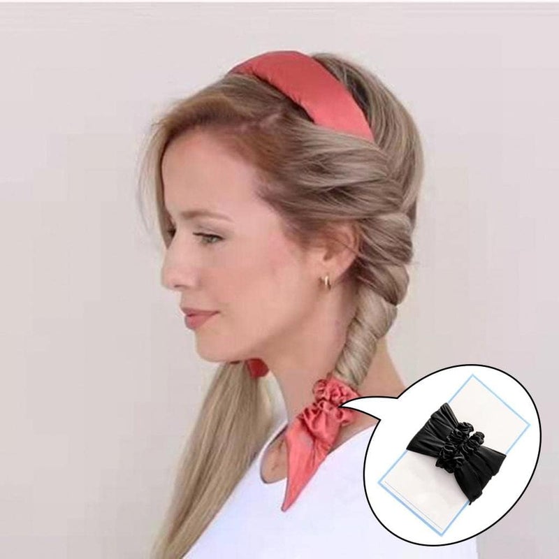 كلاراكو طوق رأس لتجعيد الشعر بدون حرارة، أداة تجعيد الشعر الحريرية، أدوات لا تحتاج إلى حرارة للشعر الطويل، لون أسود مناسب للنوم طوال الليل - Image 3