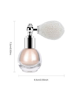 KYDA KYDA Highlighter Powder Spray, Glitter High Gloss Shimmer Sparkle Makeup, for Face Body Cosmetic - Champagne Gold  - Image 2