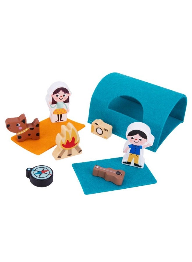 Tooky Toy Wooden Camping RV, 13 pcs - Image 4