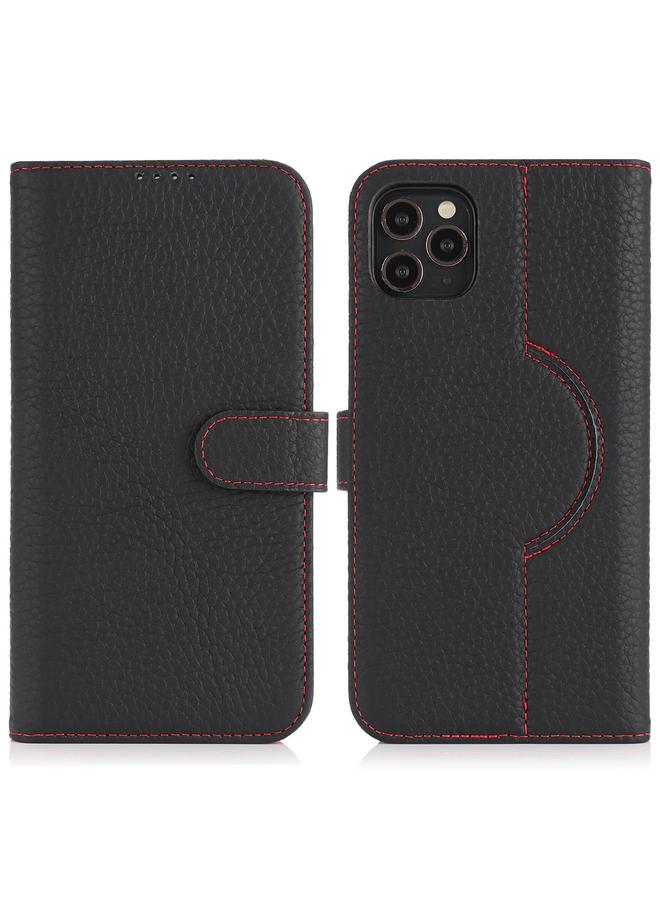 اس-توب جراب لهاتف iPhone 12 / 12 Pro من الجلد الأصلي مع محفظة بطاقات وغطاء هاتف MagSafe - Image 1