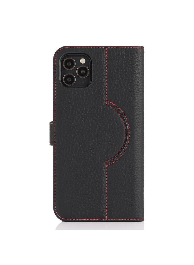 اس-توب جراب لهاتف iPhone 12 / 12 Pro من الجلد الأصلي مع محفظة بطاقات وغطاء هاتف MagSafe - Image 3