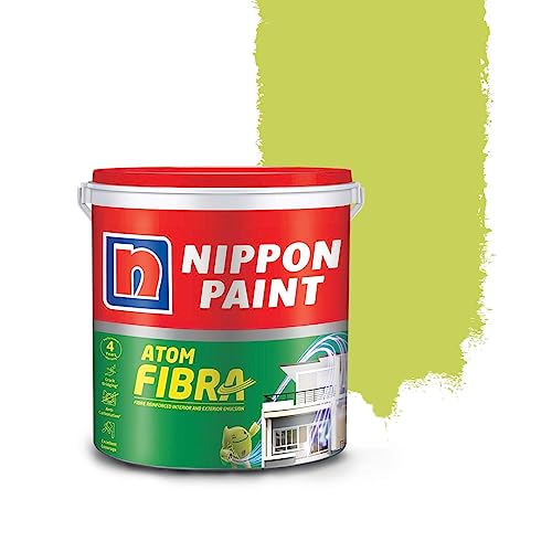 Nippon Paint Atom Fibra 2 In 1 Interior & Exterior Emulsion 1 L Greens (Chartreuse) - Image 1