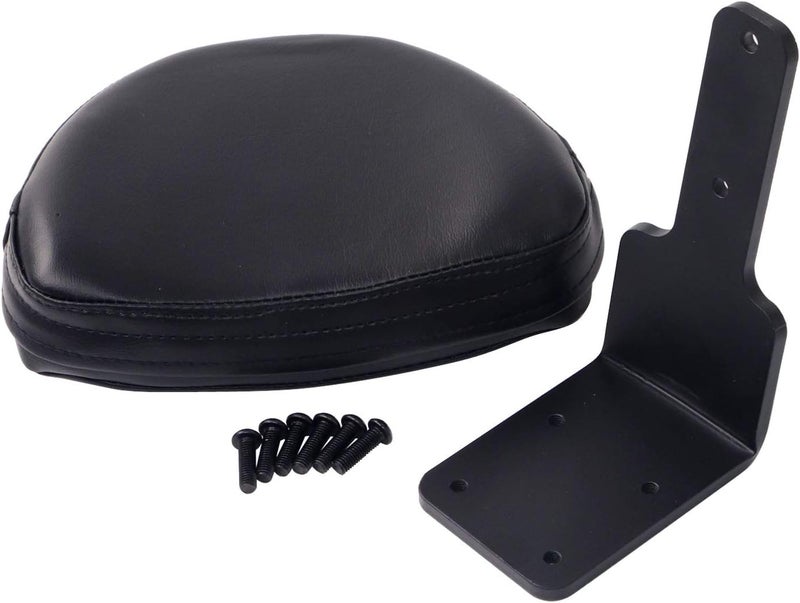 XMMT Black Leather Rear Passenger Backrest Pad - Image 2