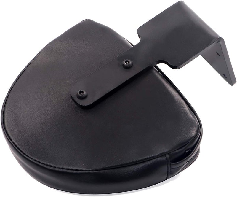 XMMT Black Leather Rear Passenger Backrest Pad - Image 4