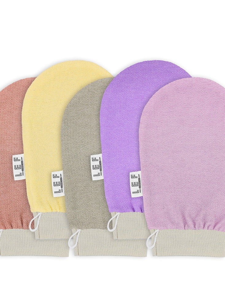 ليف القفاز الكوري لتقشير وإزالة الجلد الميت من الجسم ذو طبقه مزدوجه | GRAY - Image 5