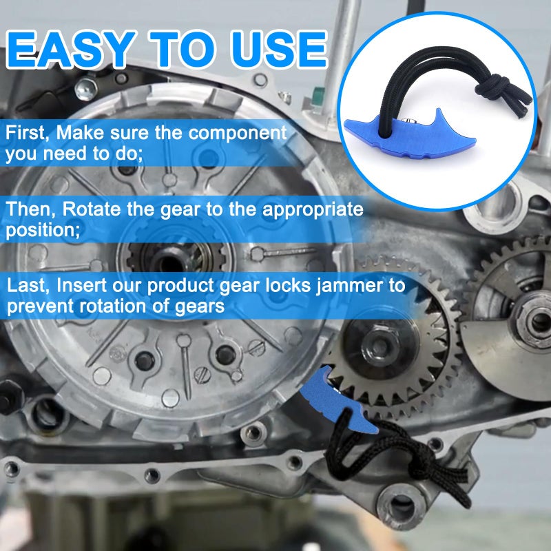 PEATOVIE Gear Locks Jammer Tool Compatible for Most ATVs and Motorcycles, Many Transmissions and CVT Systems - Image 4
