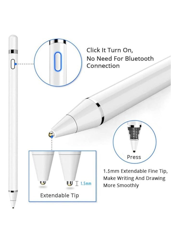 Executive LLC Stylus pen for iPad pen with palm rejection, magnetic high-precision pen with tilt function, active pencil, compatible with i-Pad Mini 6/5, i-Pad 9/8/7/6, i-Pad A-ir 4/3, i-Pad Pro 12.9 inches/11  - Image 5