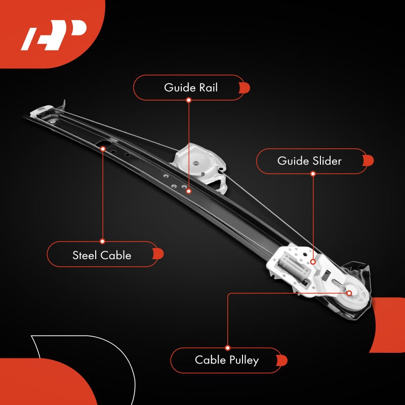 A-Premium Power Window Regulator Without Motor Replacement for BMW X5 E53 2000-2006 Rear Left Driver Side - Image 5