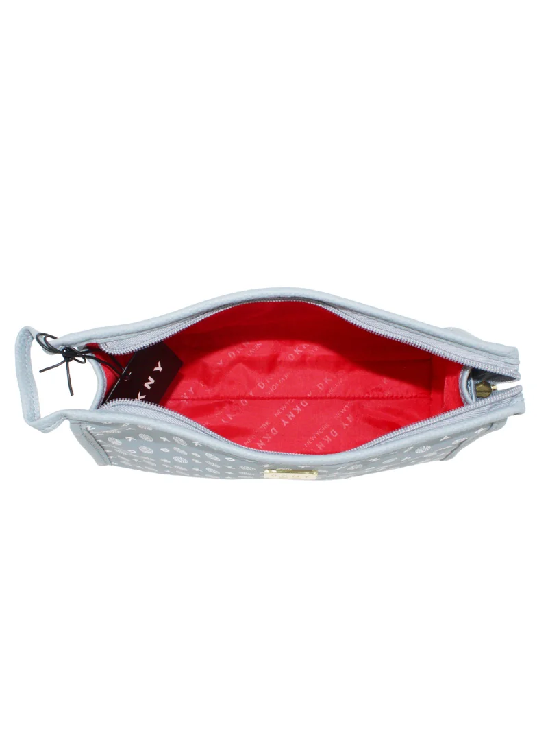 DKNY DKNY Legacy T Stand Cosmetic Bag, Travel Make up Bag Small, Small Waterproof and Lightweight Cosmetic Bag Storage Bag, Small Makeup Bag, Travel Toiletry Bag