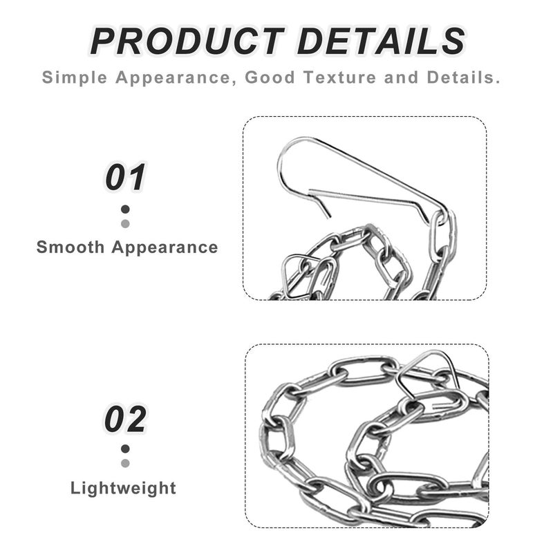 5pcs Stainless Steel Universal Toilet Flapper Chains Replacement Handle Lift Chains For Bathroom Repair Parts Silver - Image 4
