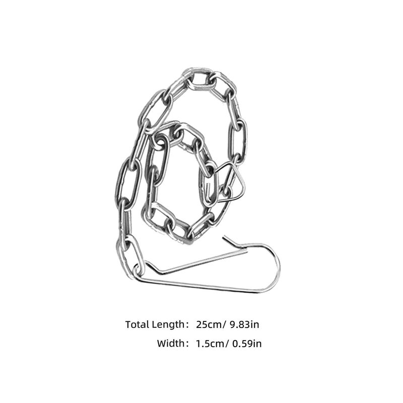 5pcs Stainless Steel Universal Toilet Flapper Chains Replacement Handle Lift Chains For Bathroom Repair Parts Silver - Image 3