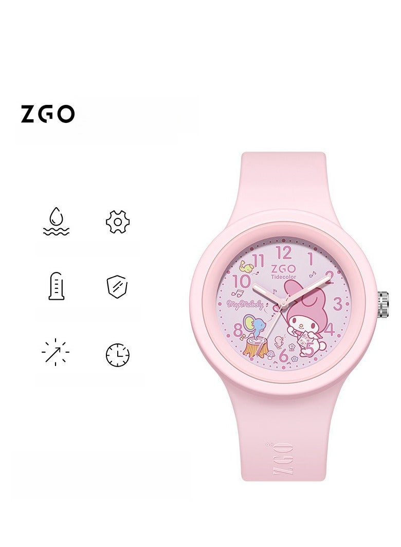 ZGO Children's School Start Gift Watch, Student Style Watch, Cute Cartoon Silicone Watch - Image 1