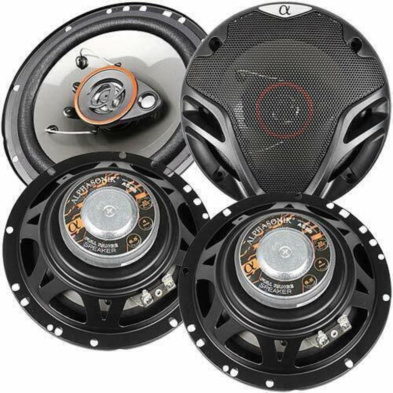 Alphasonik AS265P Loudspeakers - 2 Pairs of 6.5" 350W Max 3-Way Speakers - Image 1