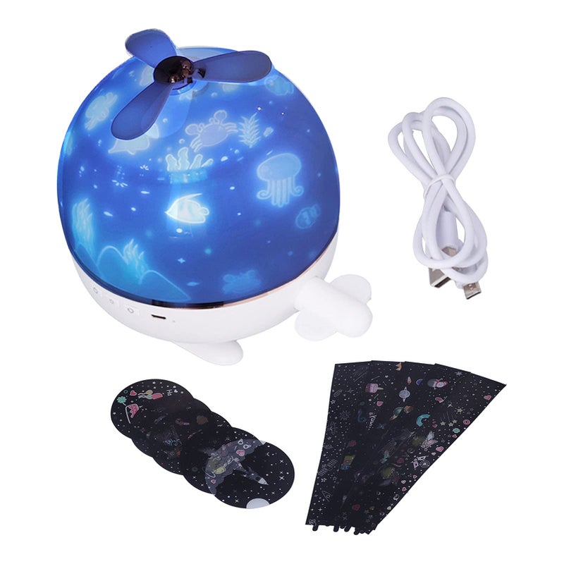 LED Star Projector Lamp with Remote 3 Color Rotation USB Night Light for Kids Home Party - Image 2