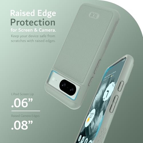 TUDIA MergeGrip [Military Grade] Google Pixel 8 Case (2023) - [Drop Tested] Dual Layer Shockproof Slim Rugged Tough Heavy Duty Protective Phone Cases Cover - Green Lily - Image 5