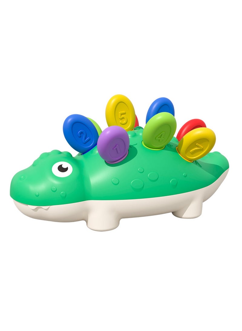 Children's Toys Educational Puzzle Dinosaur Plug-in Hand-eye Coordination Early Education Color Matching  - Image 1