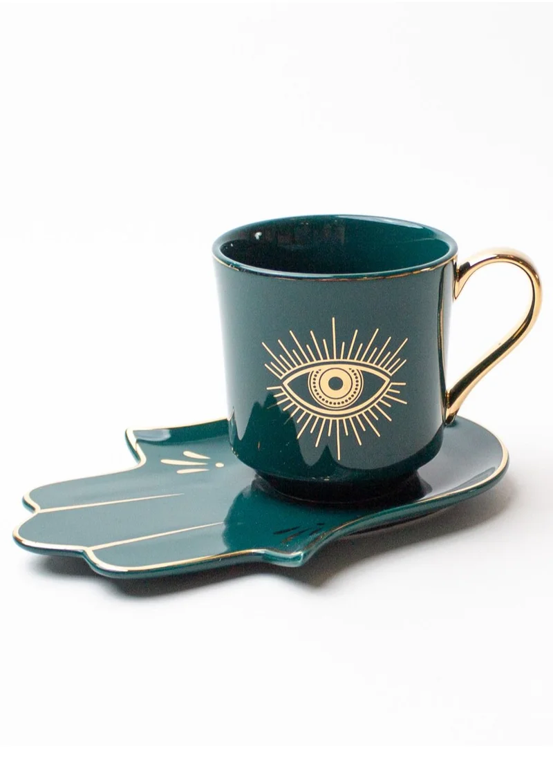 Prickly Pear Aala Mug and Saucer Set