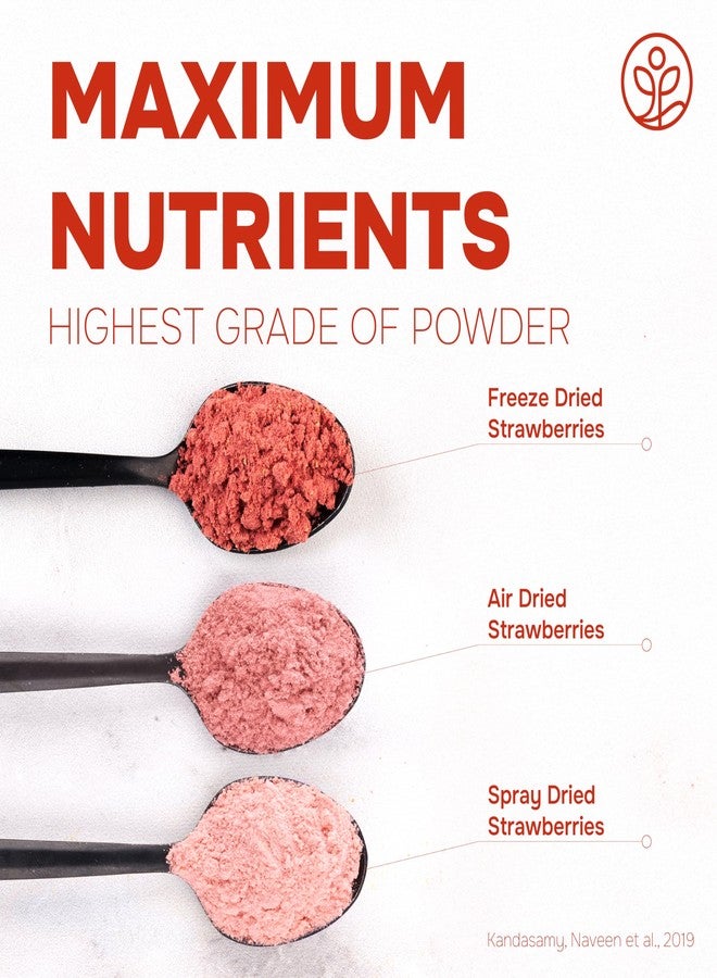 Jungle Powders Strawberry Powder 3.5 Ounce Bag Freeze Dried Strawberry Powder Dehydrated Strawberries Flavoring Additive Free Extract For Baking Dry Berry Fruit Powder Smoothies - Image 5