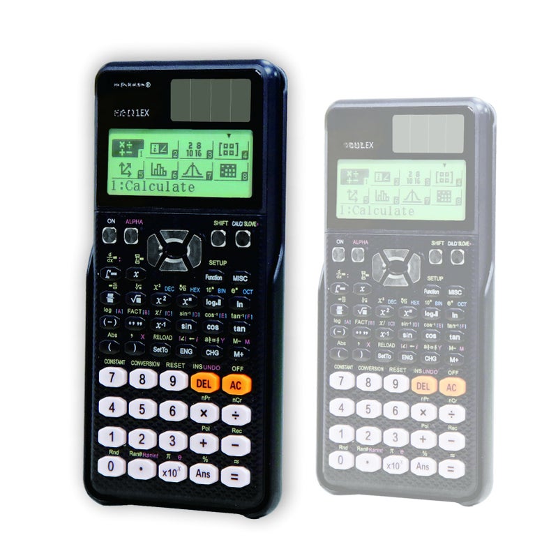 Scientific Calculators Math Calculator with 552 Function HD Dot Matrix Display (192*63) Dual Power Supply Ideal for Teachers College Students School Office Portable to Carry - Image 5