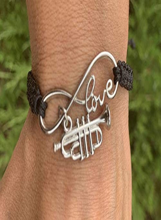 Infinity Collection Music Bracelet - Music Jewelry - Music Gift - Music Note- Music Lover Jewelry Gift (Trumpet) - Image 3