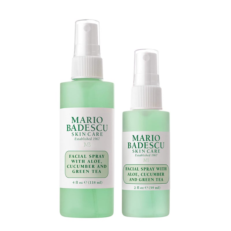 Mario Badescu Facial Spray with Aloe, Cucumber and Green Tea for All Skin Types | Face Mist that Hydrates & Invigorates | 4 FL OZ & 2 FL OZ Combo - Image 1
