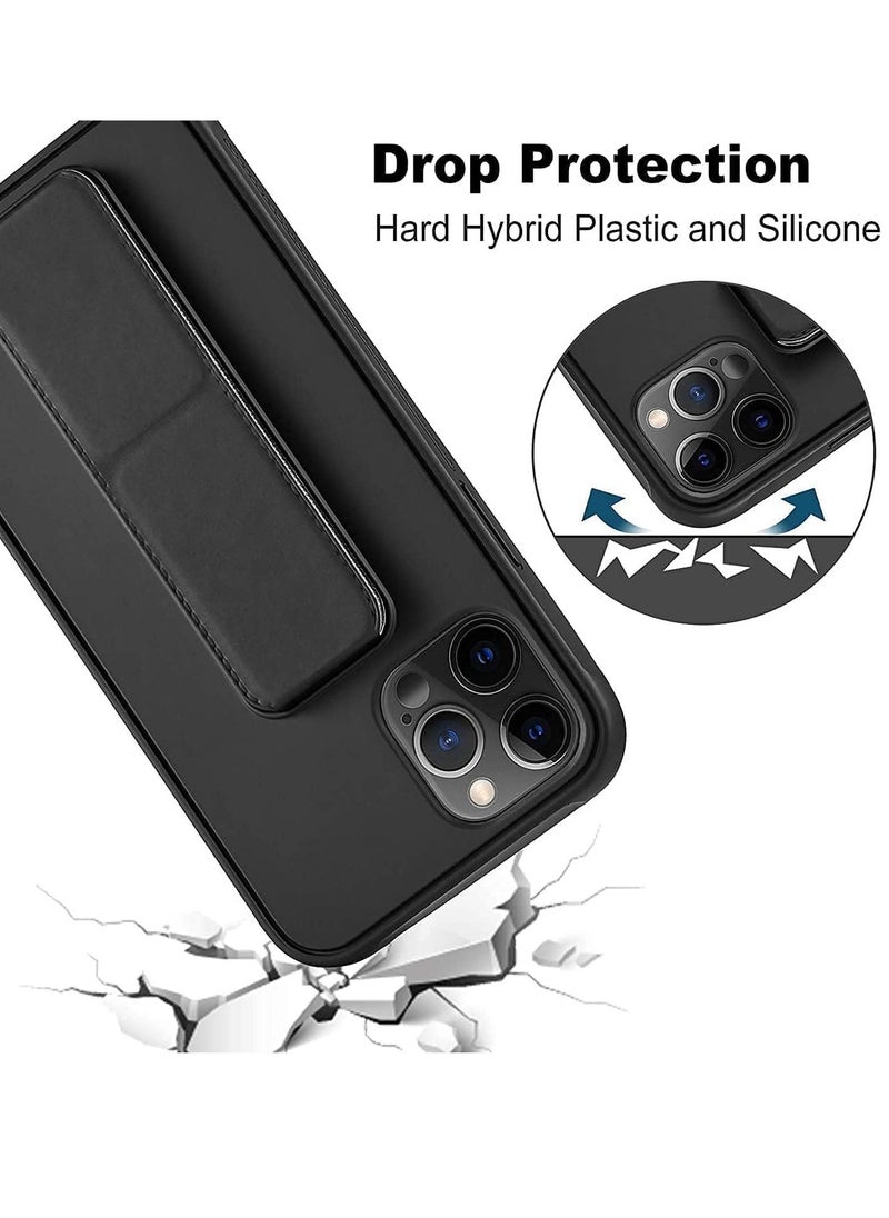 Case Cover Compatible with iPhone 15 Pro max Magnetic Car Mount Kickstand and holder, Premium Silicone Vertical and horizontal Hand Strap, and Grip with multi-stand  - Image 4