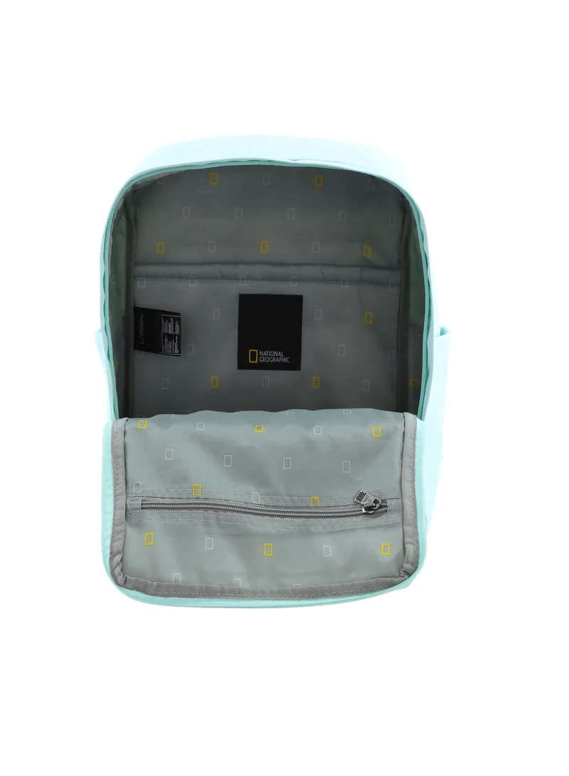 NATIONAL GEOGRAPHIC National Geographic LEGEND Small Backpack light Blue For Men And Women, Durable Water Resistant Padded Laptop Casual Daypack, Bag For School College Office Leisure Outdoor Travel