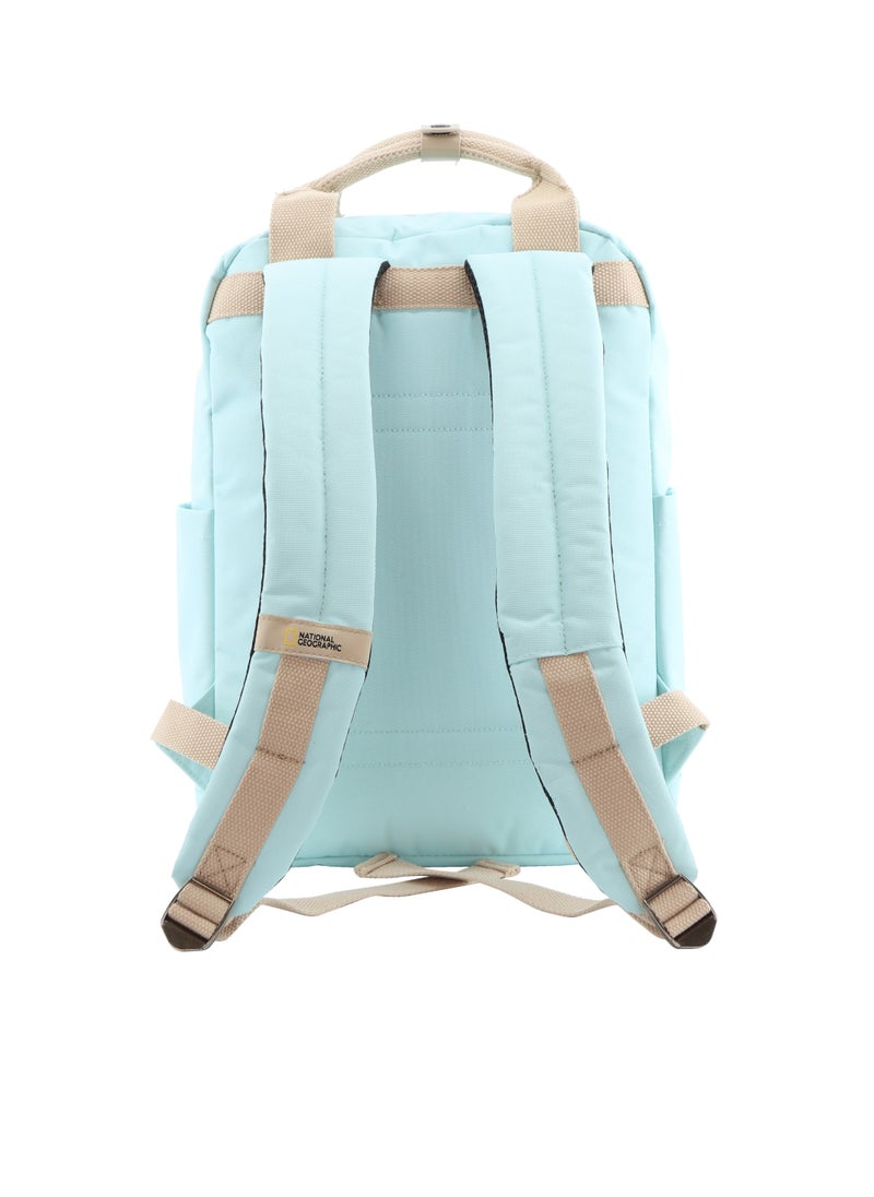 NATIONAL GEOGRAPHIC National Geographic LEGEND Large Backpack light Blue For Men And Women, Durable Water Resistant Padded Laptop Casual Daypack, Bag For School College Office Leisure Outdoor Travel  - Image 3