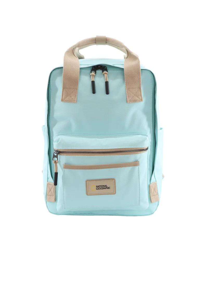 National Geographic LEGEND Small Backpack light Blue For Men And Women, Durable Water Resistant Padded Laptop Casual Daypack, Bag For School College Office Leisure Outdoor Travel
