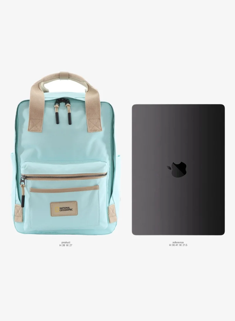 National Geographic 15 National Geographic LEGEND Small Backpack light Blue For Men And Women, Durable Water Resistant Padded Laptop Casual Daypack, Bag For School College Office Leisure Outdoor Travel  | Best Price UAE