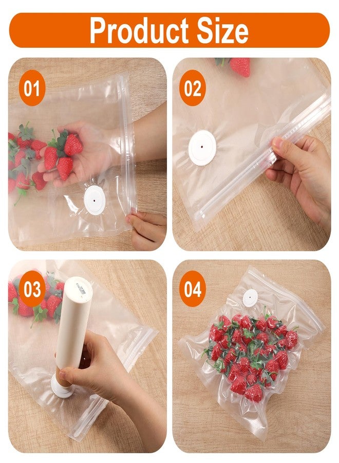 xozeooeu 60PCS Vacuum Sealer Bags for Food with Air Valve, Reusable BPA-Free Sous Vide Bags (30 Large 13.4x10.2" + 30 Small 8.6x8") - Image 5