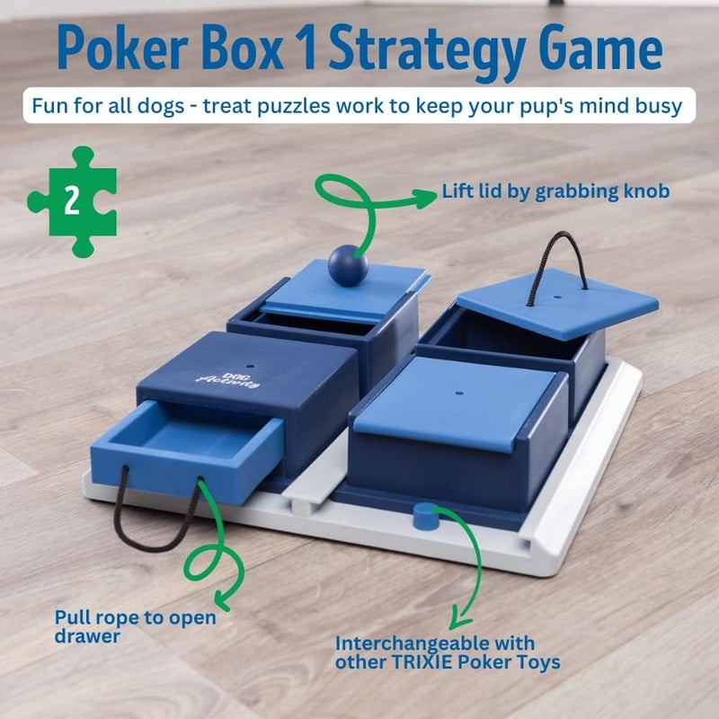 Trixie Dog Activity Poker Box - Interactive Puzzle Toy for Dogs - Image 2