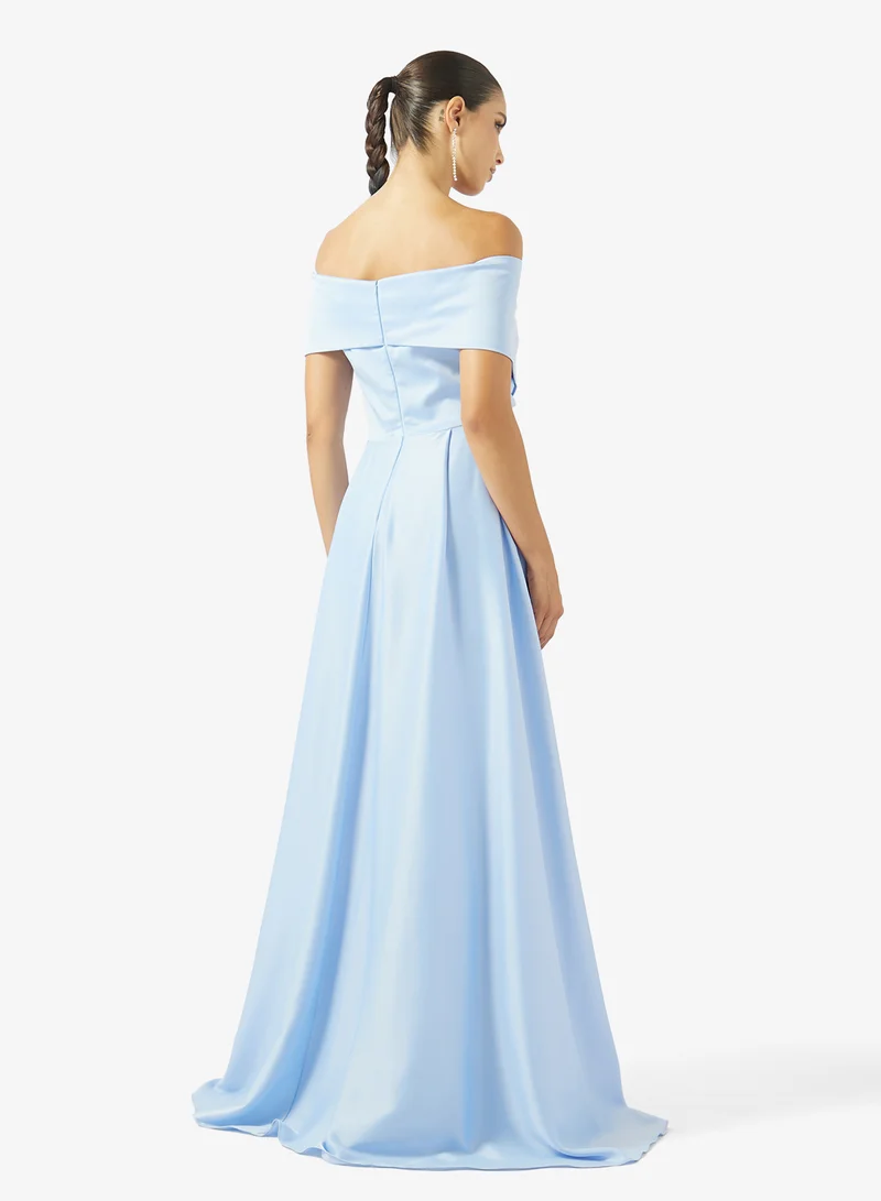 اكاديا فاشن DRESS SATAN V SHOULDER DRESS