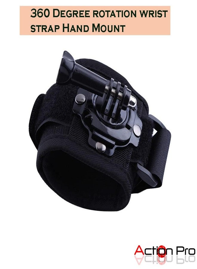 Action Pro 360 Degree Rotation Wrist Strap Hand Mount Compatible with GoPro Hero All Series 13 12 11 10 9 8 7 6 5 4 3 SJCAM Yi 4K EKEN Noise Play Action Camera - Image 2