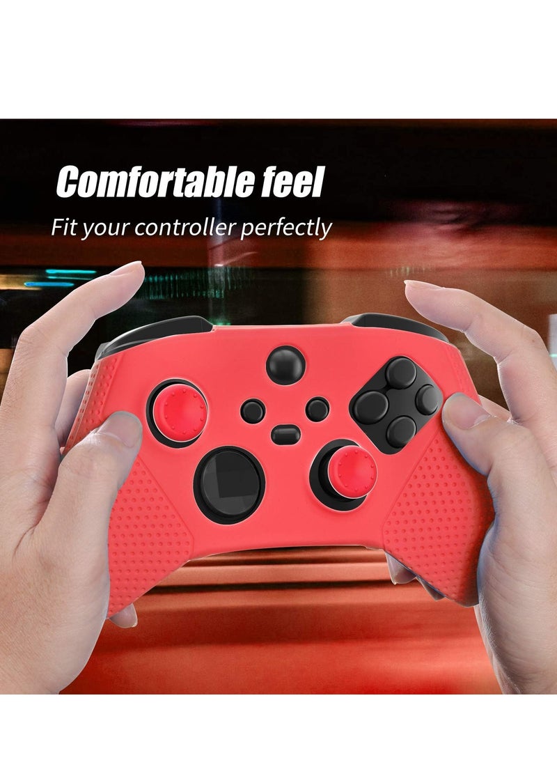 Silicone Case for Xbox Series S/X, Protective Case for Xbox Series S/X with Thumb Grips, Controller Shell for Xbox Series S/X Red - Image 2