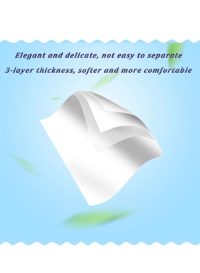 SYOSI Facial Tissue, Car Tissue Refill Pack Disposable 2-Ply Soft Portable Suitable for Wallet Travel Home 20 Packs, 100 Pulls/Pack  - Image 3