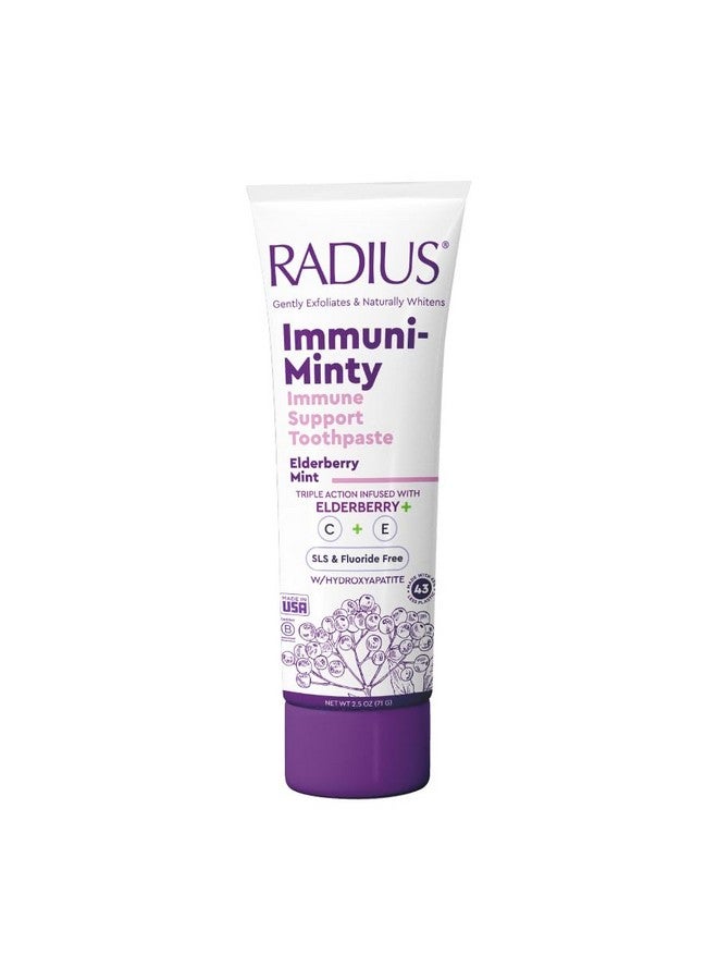 RADIUS ImmuniMinty Immune Support Toothpaste 2.5 Oz - Elderberry Mint - Pack of 1 - Image 1