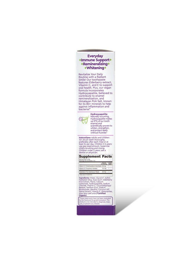 RADIUS ImmuniMinty Immune Support Toothpaste 2.5 Oz - Elderberry Mint - Pack of 1 - Image 3