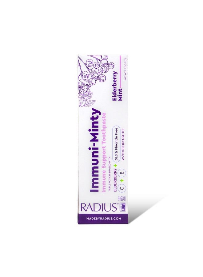 RADIUS ImmuniMinty Immune Support Toothpaste 2.5 Oz - Elderberry Mint - Pack of 1 - Image 4