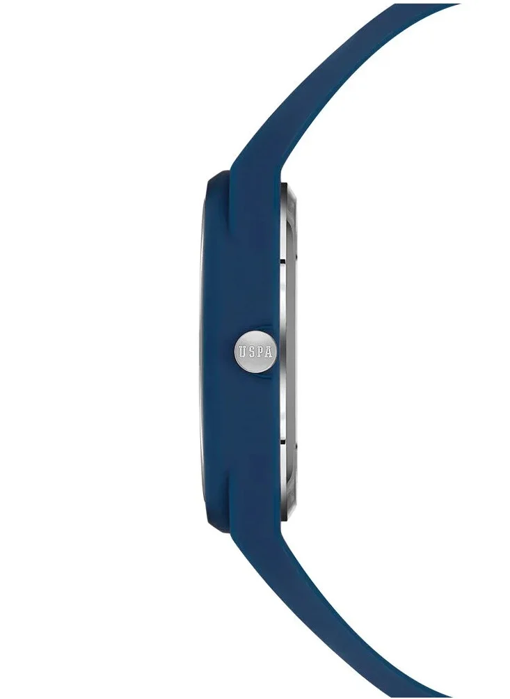 U.S. Polo Assn. Women's 40mm Watch with Blue Dial & Blue Silicon Strap