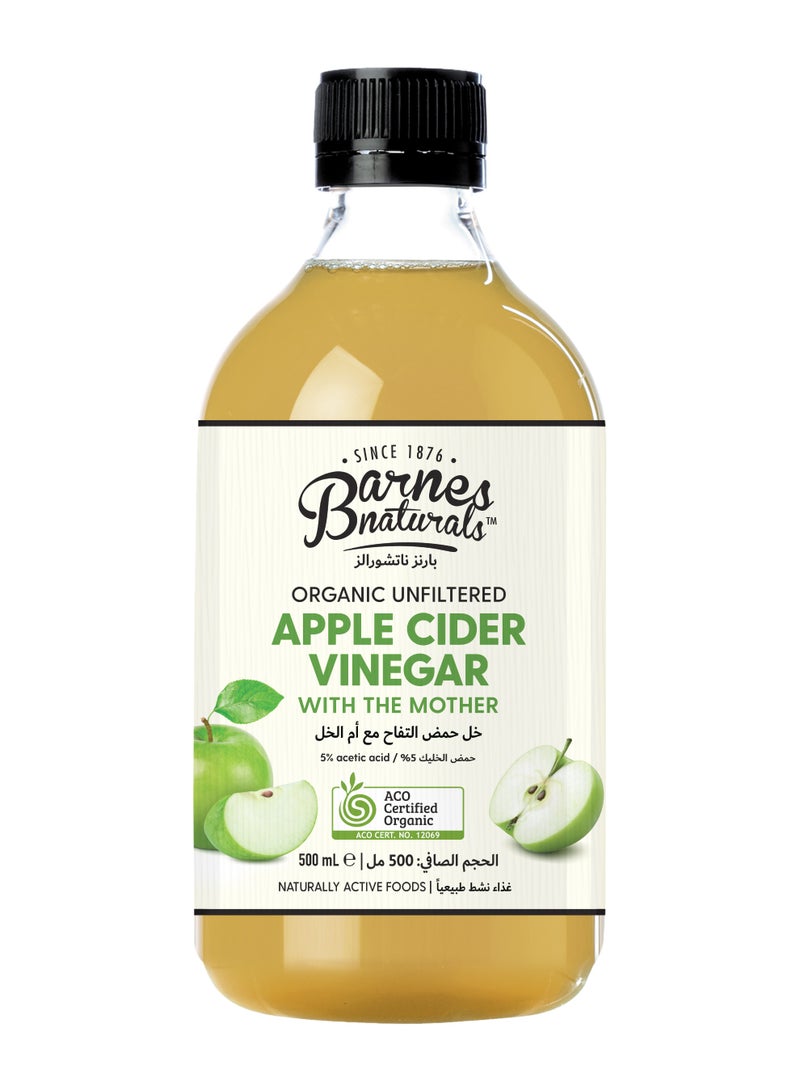Barnes Natural Barnes Naturals Organic Apple Cider Vinegar With The Mother 500ml - Image 1