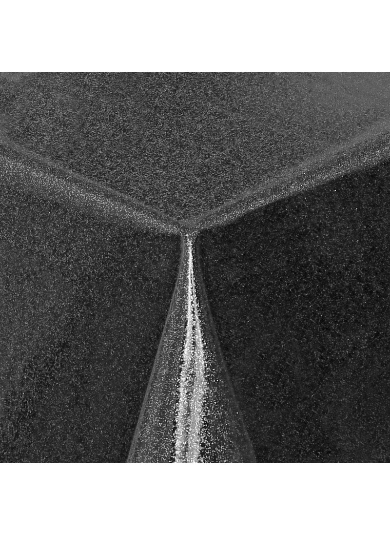 Willuxe - Tablecloth Transparent Glittered Removable Tablecloth PVC - Image 1