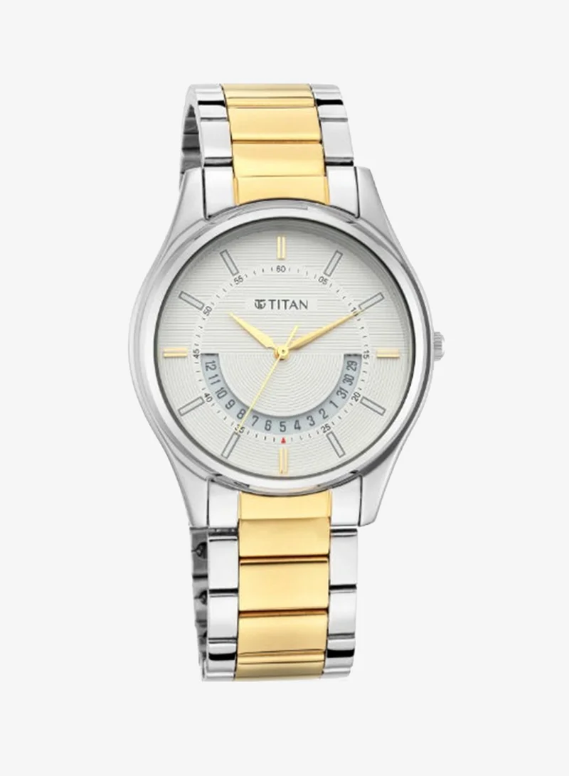 Titan Men's Metal Analog Watch 1713BM01 - 40 mm